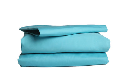 Good & Bed | 300 Thread Count Egyptian Cotton Sateen Weave Sheet Set | Turquoise & Caicos