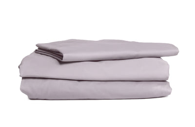 Good & Bed | 300 Thread Count Egyptian Cotton Sateen Weave Sheet Set | Sunrise Grey